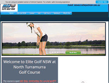 Tablet Screenshot of elitegolfnsw.com.au
